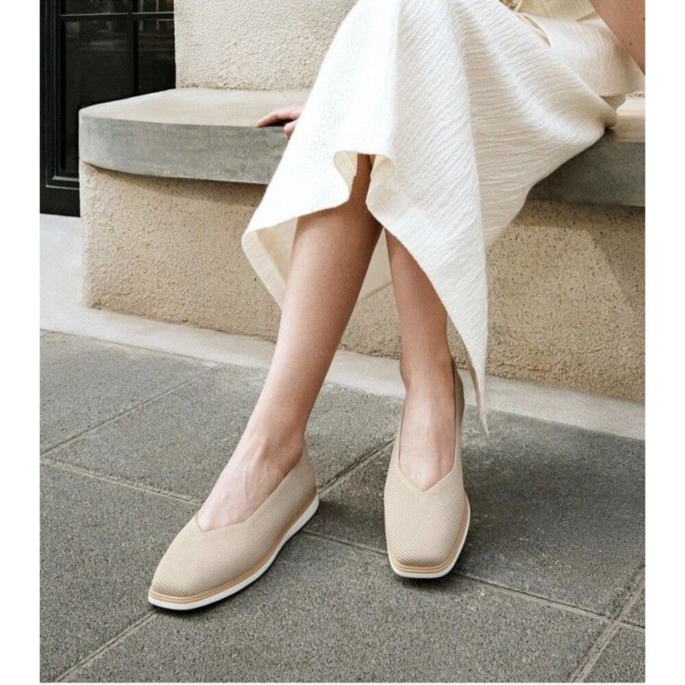 VIVAIA Mabel-Sturdy professional  look Almond Water-t Flats - EU 43 / US 11 NEW